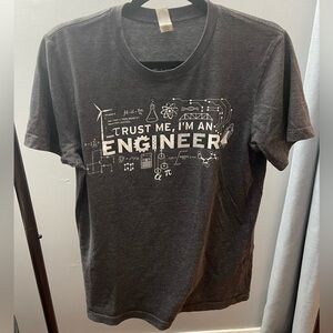 Bella Canvas Dark Gray Engineer Graphic Tee